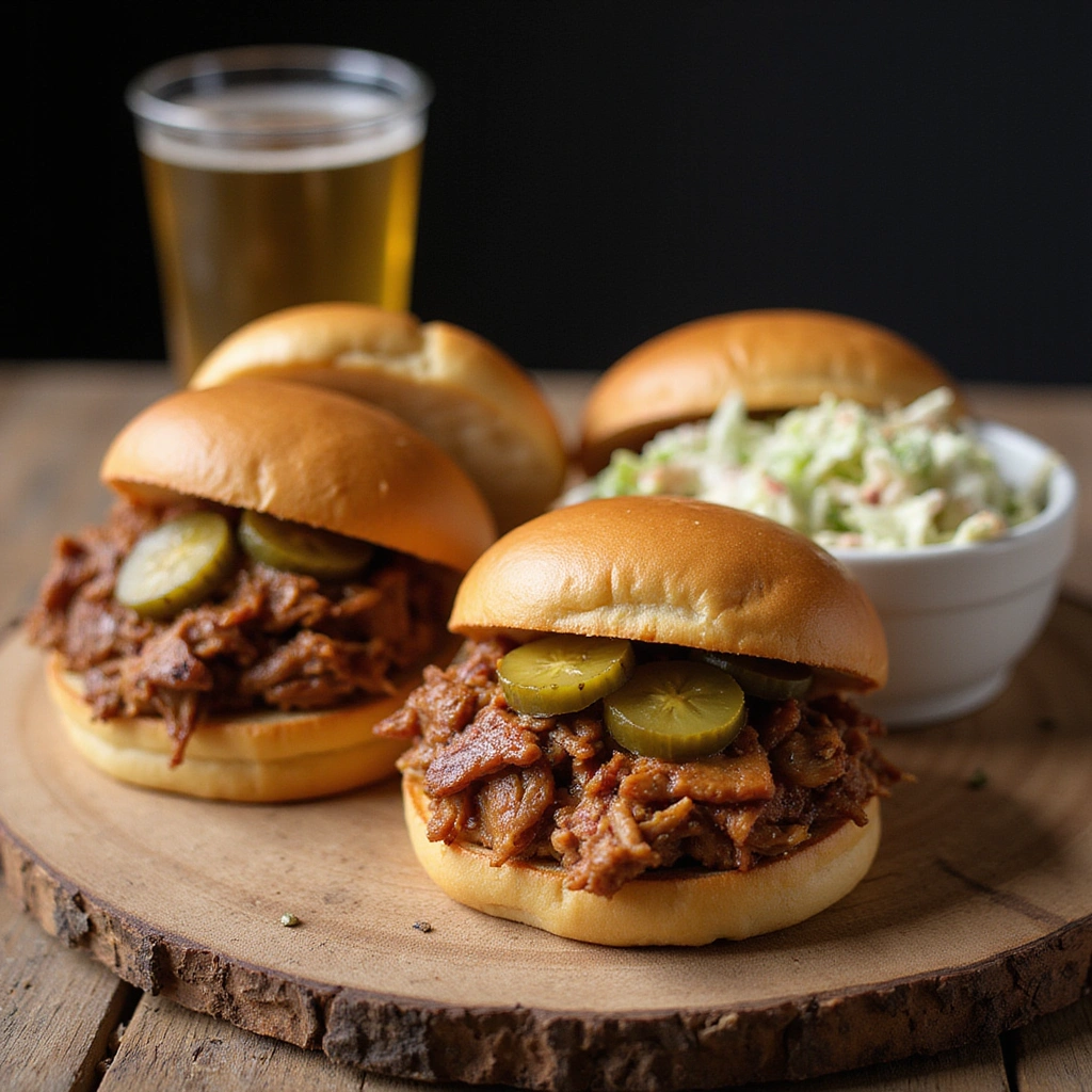 Authentic North Carolina Vinegar BBQ Sauce Pulled Pork Recipe - Step 6: Serve on Buns