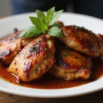 BBQ Chicken Thighs Oven Recipe That’s Crispy Outside Juicy Inside