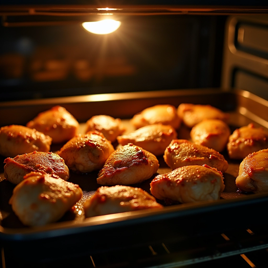 BBQ Chicken Thighs Oven Recipe That’s Crispy Outside Juicy Inside - Step 5: Bake Chicken