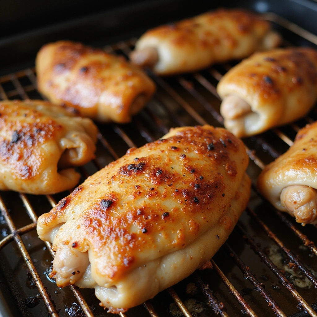 BBQ Chicken Thighs Oven Recipe That’s Crispy Outside Juicy Inside - Step 6: Broil for Crispiness