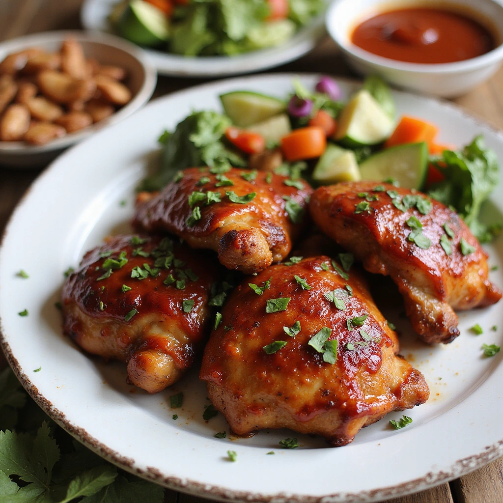 BBQ Chicken Thighs Oven Recipe That’s Crispy Outside Juicy Inside - Step 8: Serve and Enjoy
