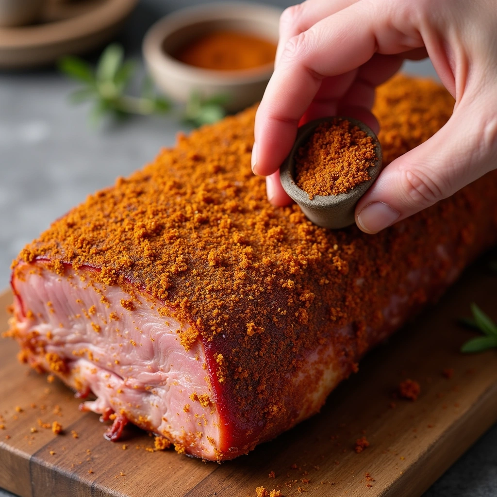 BBQ Dry Rub Pulled Pork Recipe with Smoky Flavor - Step 3: Apply the Dry Rub