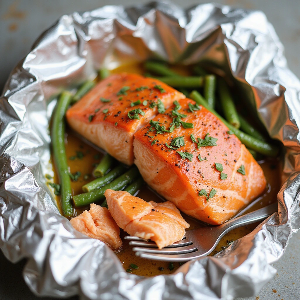 BBQ Whole Salmon in Foil Recipe That’s Healthy and Easy - Step 7: Check for Doneness