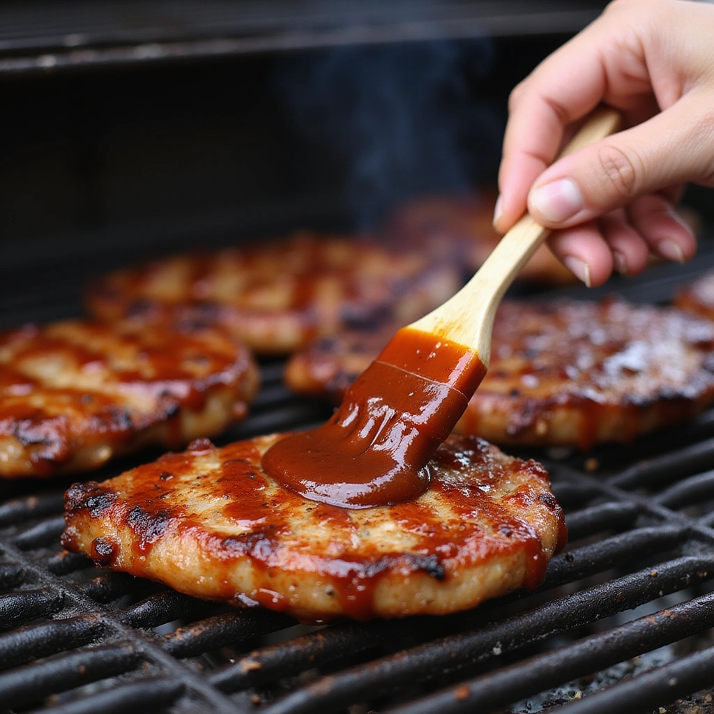 Boneless Pork Chop BBQ Recipe That’s Juicy and Quick - Step 5: Baste with Sauce