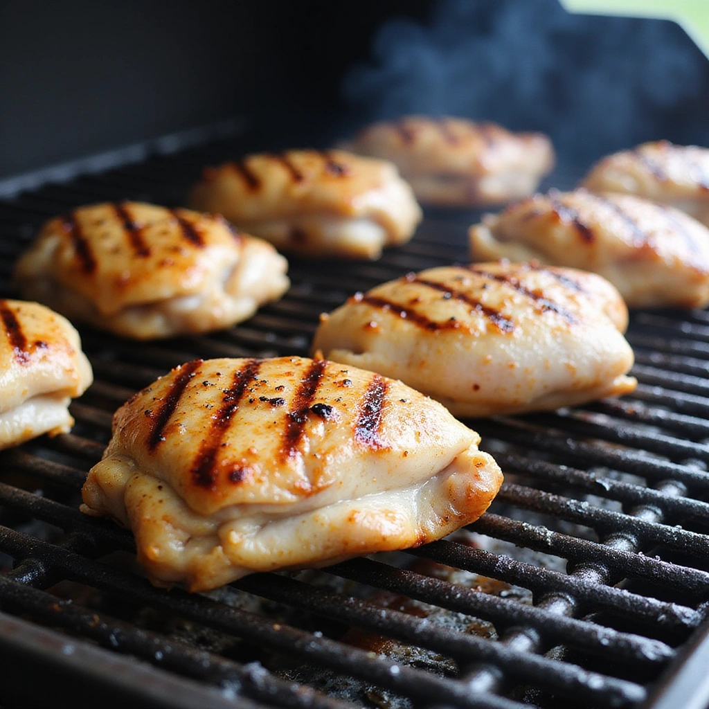 Boneless Skinless Chicken Thighs BBQ Recipe That’s Juicy and Quick - Step 5: Grill the Chicken