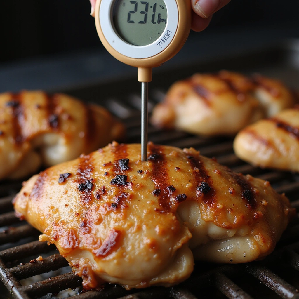 Boneless Skinless Chicken Thighs BBQ Recipe That’s Juicy and Quick - Step 6: Check for Doneness