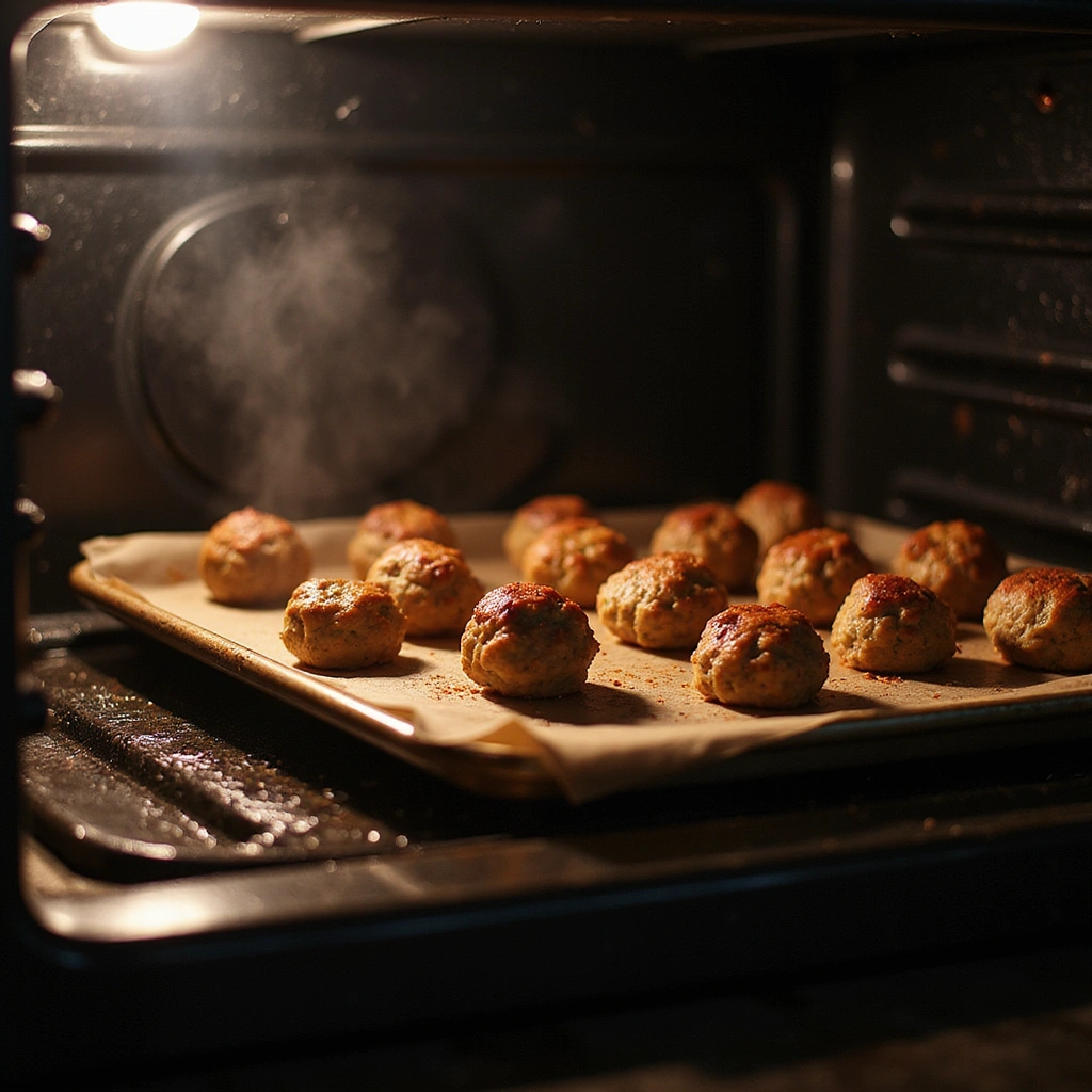 Classic BBQ Meatballs with Grape Jelly Recipe Everyone Loves - Step 5: Bake the Meatballs