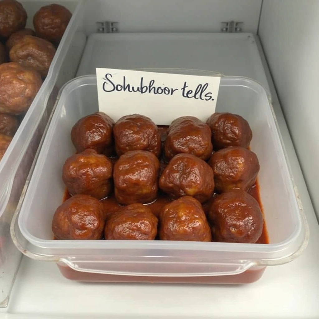 Classic BBQ Meatballs with Grape Jelly Recipe Everyone Loves - Step 8: Store Leftovers