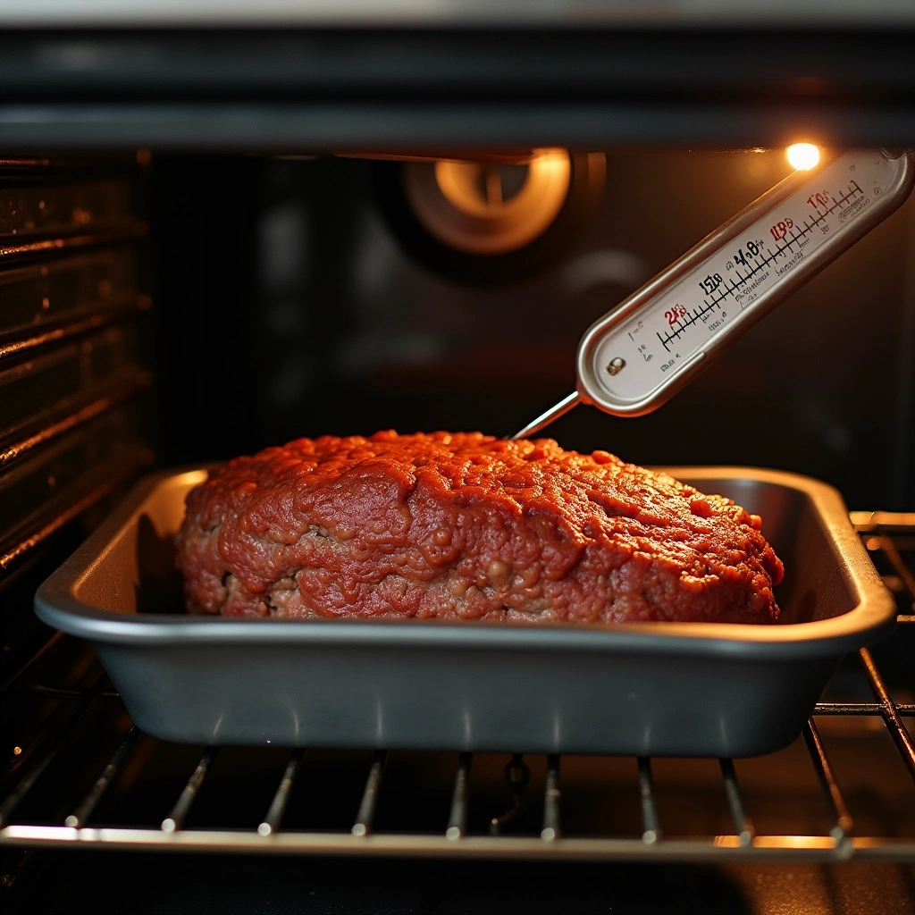 Classic Meatloaf with Oatmeal and Tangy BBQ Sauce Recipe - Step 6: Bake the Meatloaf