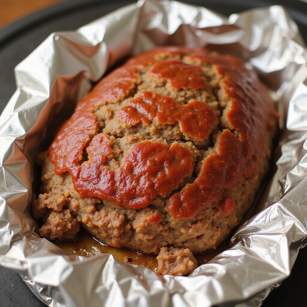 Classic Meatloaf with Oatmeal and Tangy BBQ Sauce Recipe - Step 7: Rest the Meatloaf