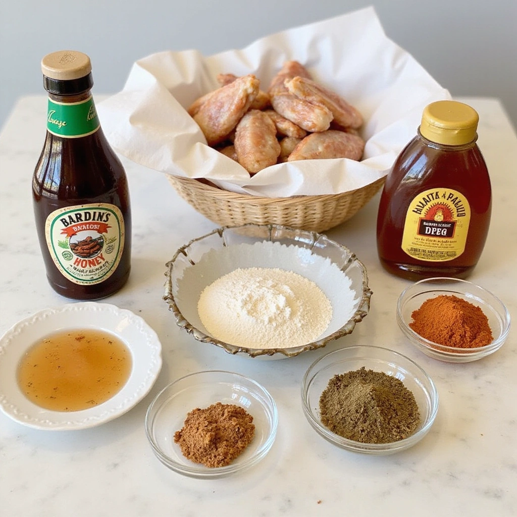 Crispy Air Fryer Chicken Wings with Honey BBQ Glaze - Step 1: Prepare Ingredients