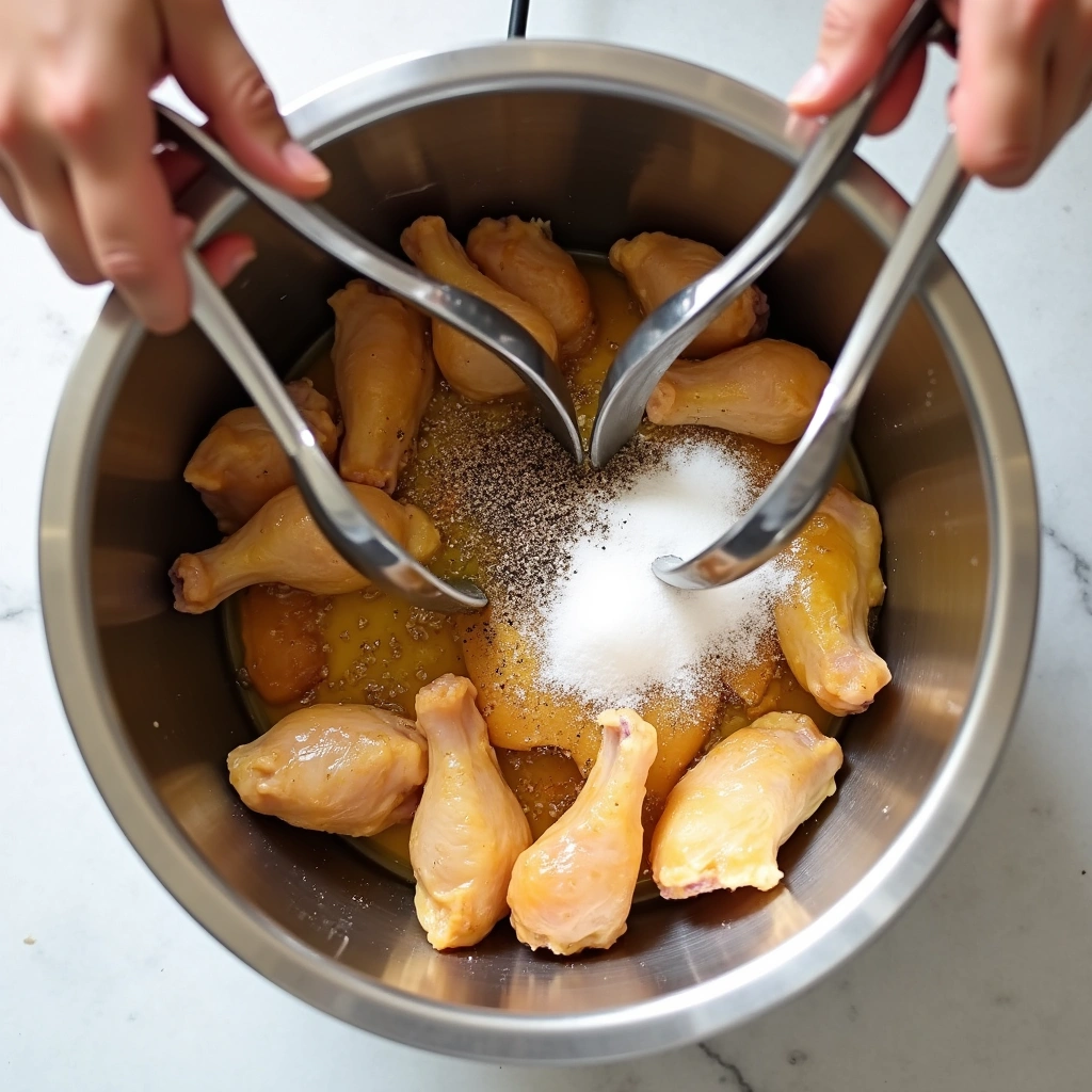 Crispy Air Fryer Chicken Wings with Honey BBQ Glaze - Step 2: Season the Wings