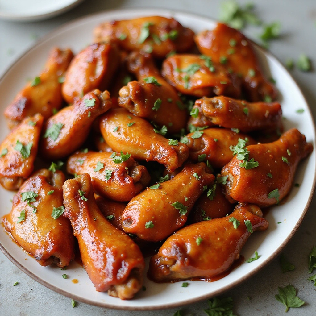 Crispy Air Fryer Chicken Wings with Honey BBQ Glaze - Step 8: Serve and Enjoy