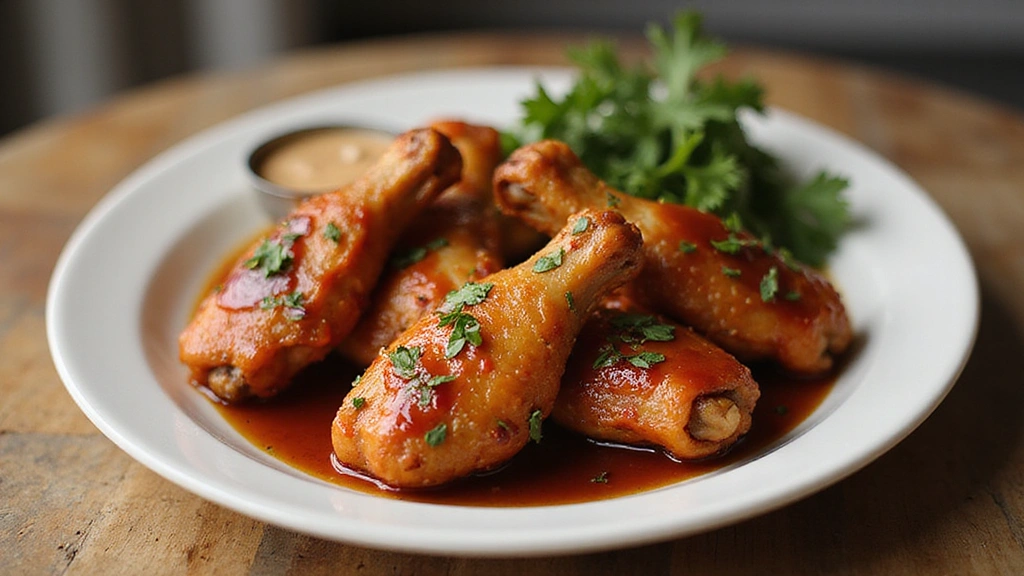 Crispy Air Fryer Chicken Wings with Honey BBQ Glaze