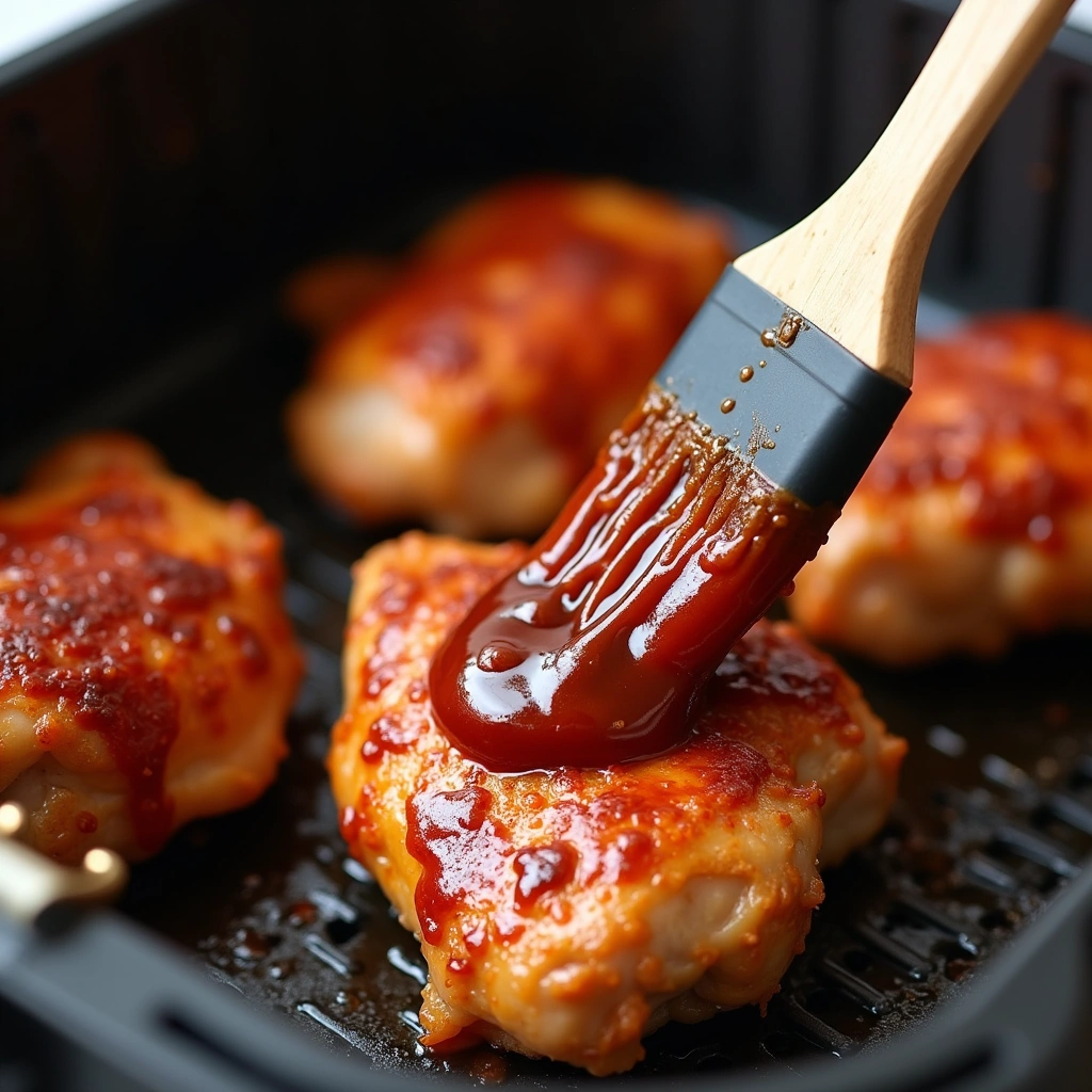 Easy Air Fryer BBQ Chicken Recipe for Busy Nights - Step 6: Glaze the Chicken