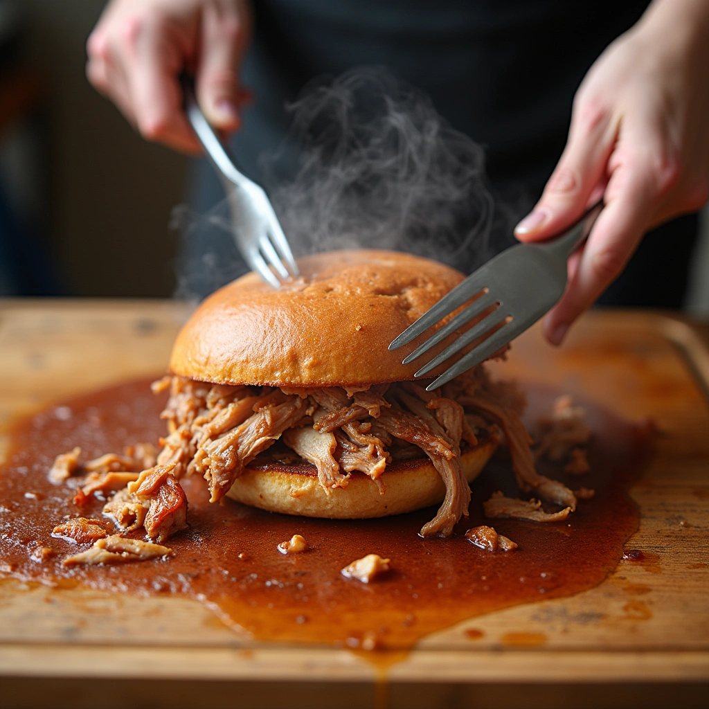 Easy Boston Butt Crockpot BBQ Recipe That Falls Off the Bone - Step 7: Shred the Meat