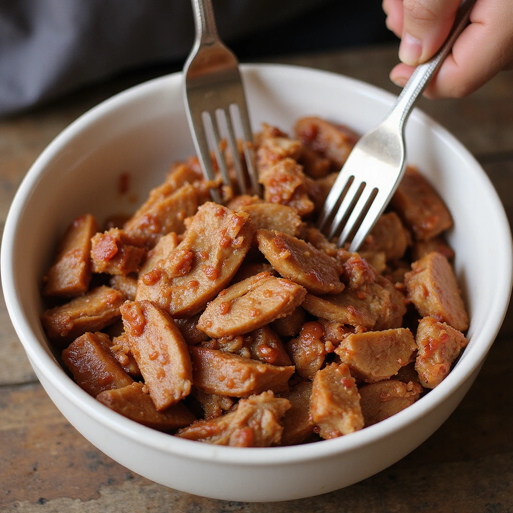 Easy Pork Loin Crock Pot BBQ Recipe You’ll Make Again - Step 7: Shred the Pork