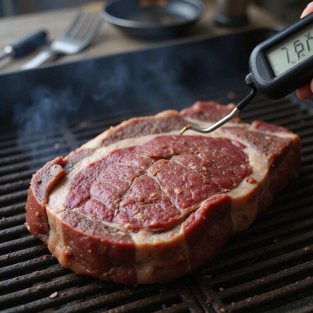 Eye of Round Roast BBQ Recipe That’s Juicy and Tender - Step 6: Monitor Internal Temperature