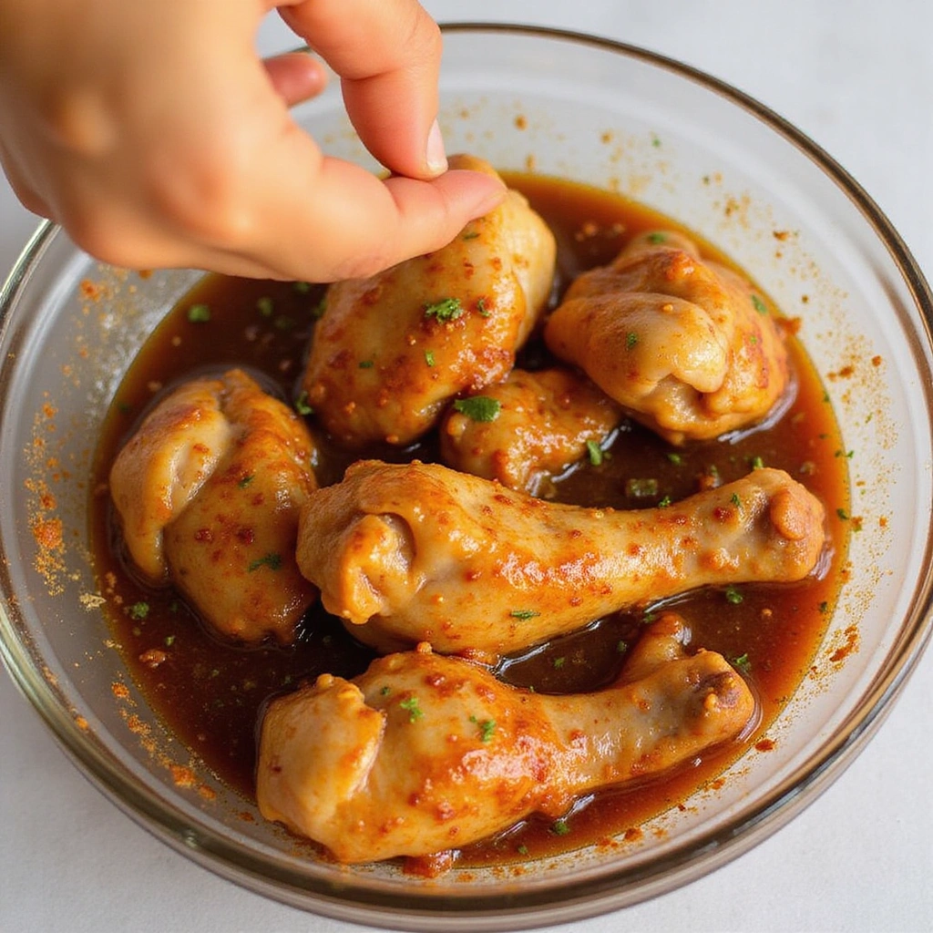 Grilled BBQ Chicken Legs Recipe That’s Crispy and Juicy - Step 2: Marinate Chicken