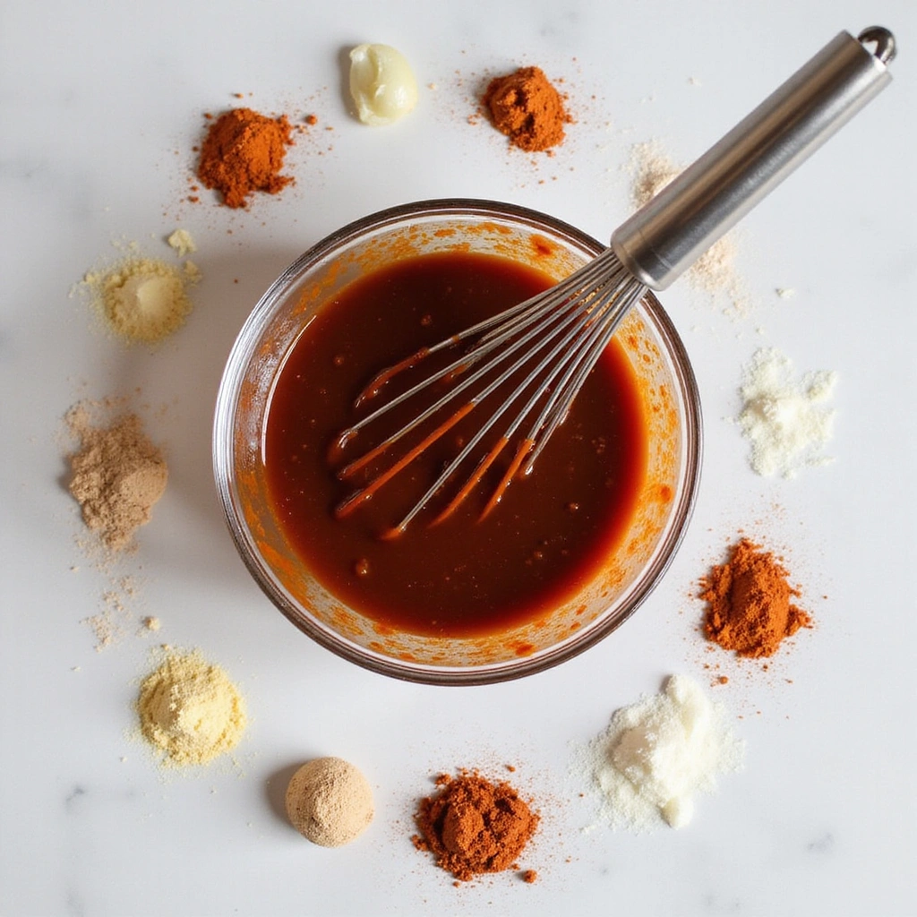 Grilled BBQ Pork Chop Recipe with Smoky Flavor - Step 1: Prepare the Marinade