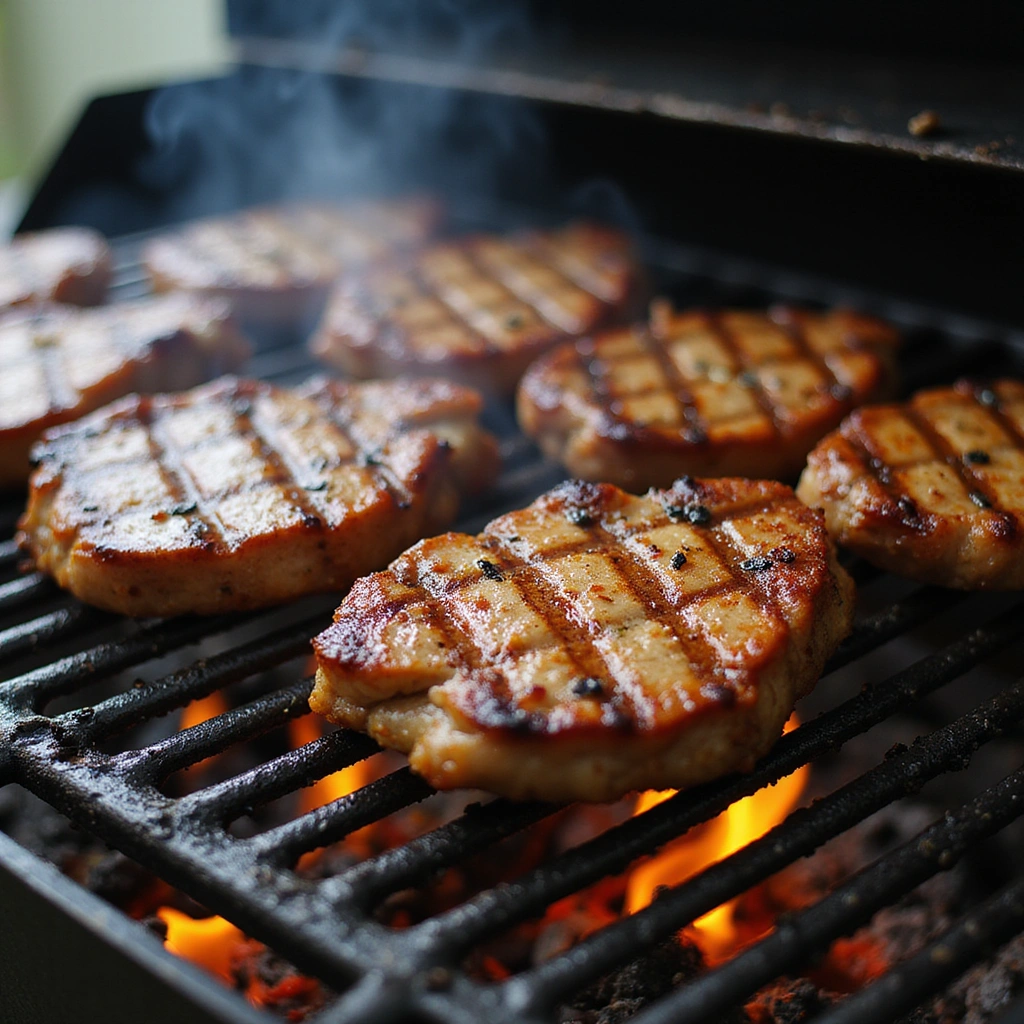 Grilled BBQ Pork Chop Recipe with Smoky Flavor - Step 5: Grill the Pork Chops