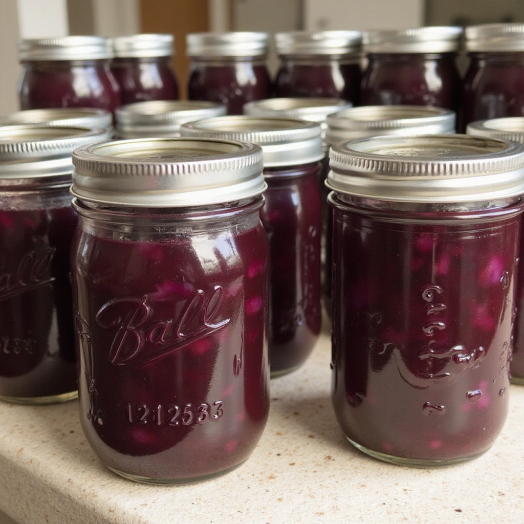 Homemade Blueberry BBQ Sauce Recipe Perfect for Canning - Step 9: Cool and Store