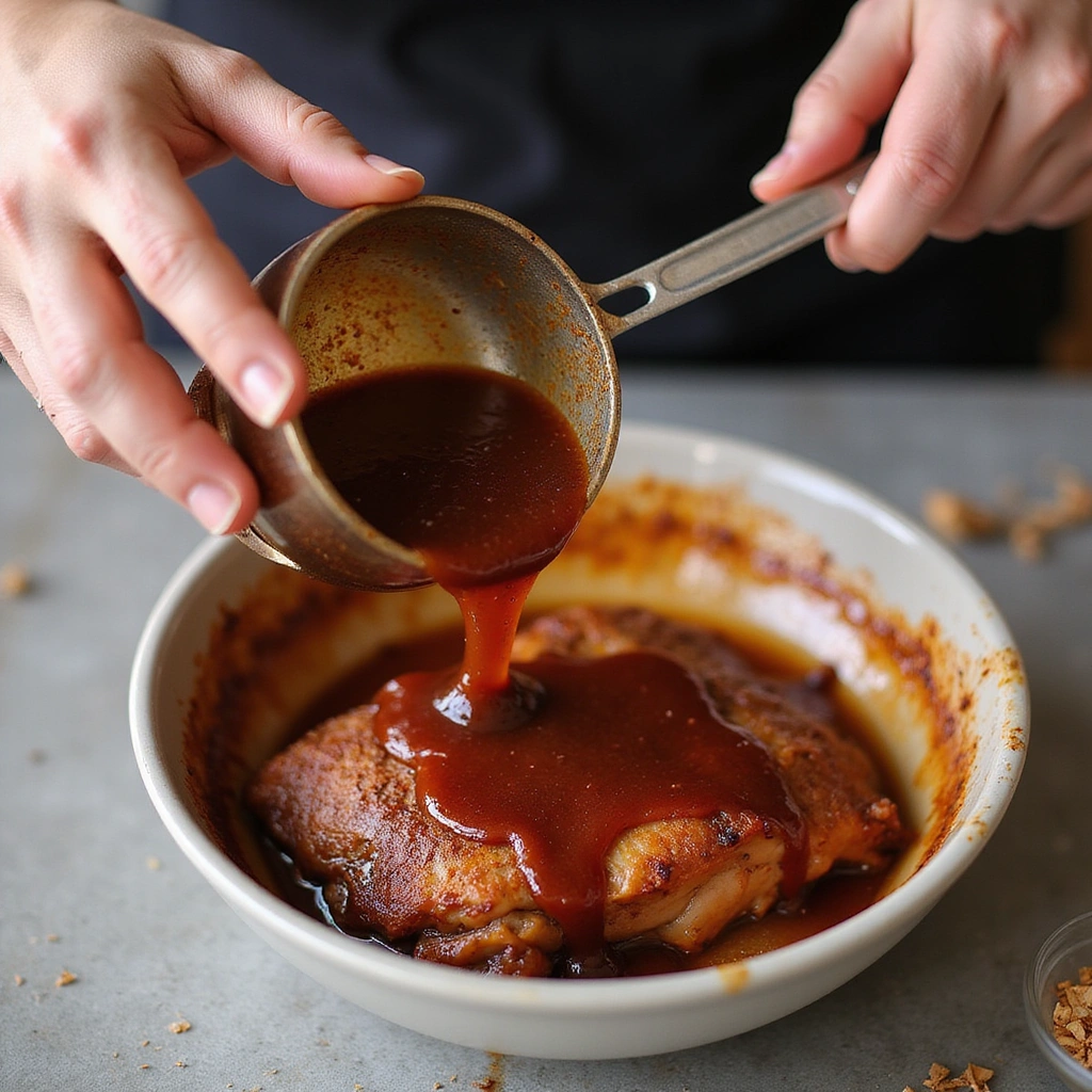 Instant Pot Pork BBQ Recipe That’s Ready in Minutes - Step 4: Pour in the Sauce