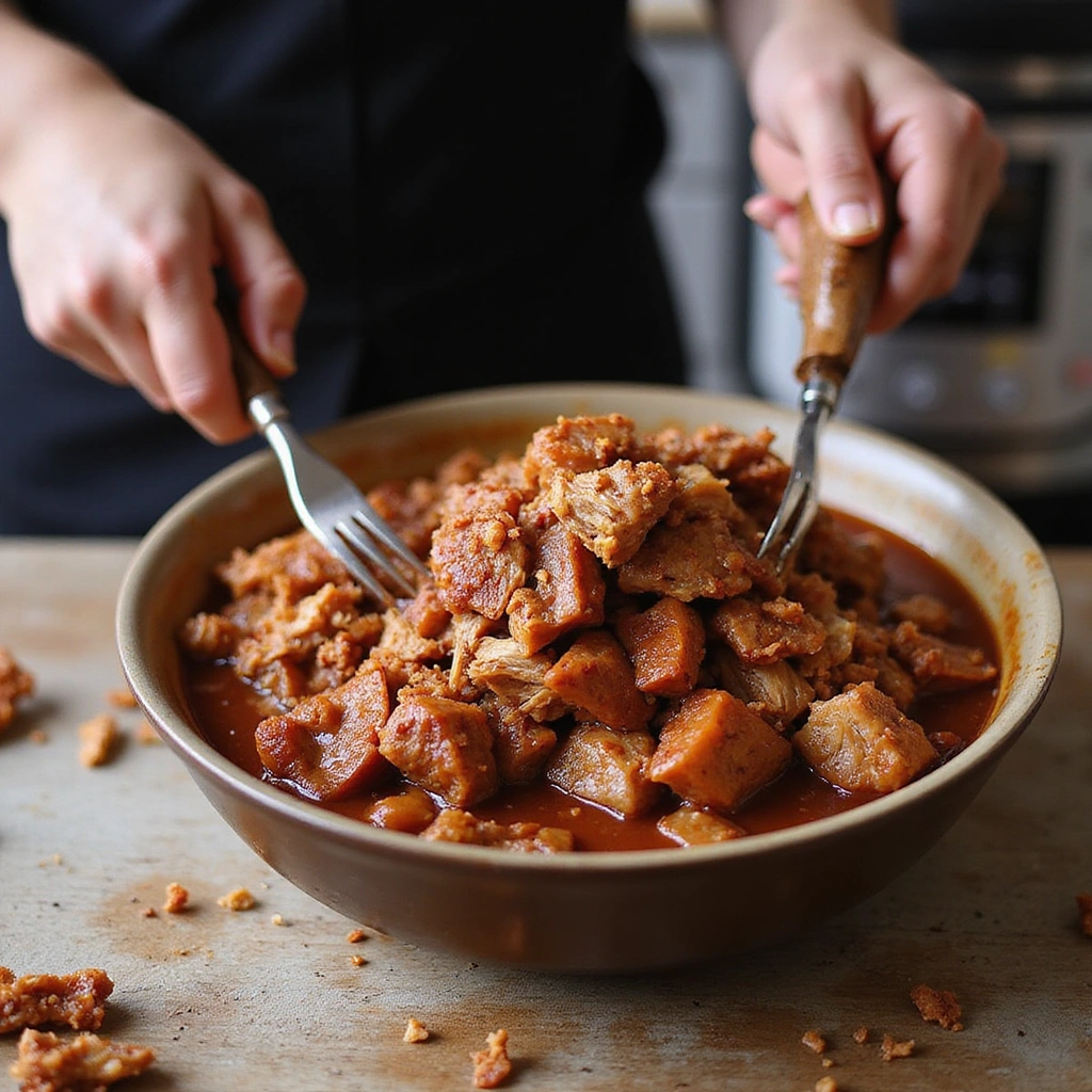 Instant Pot Pork BBQ Recipe That’s Ready in Minutes - Step 7: Shred the Pork