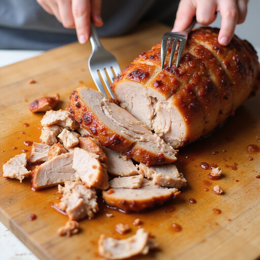 Juicy BBQ Pork Loin Crock Pot Recipe That’s Simple and Delicious - Step 7: Shred the Pork