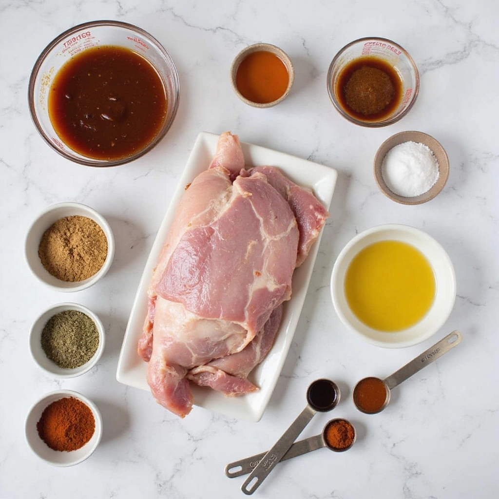 Juicy Pulled Pork Crock Pot BBQ with Homemade Barbecue Sauce - Step 1: Prepare Ingredients