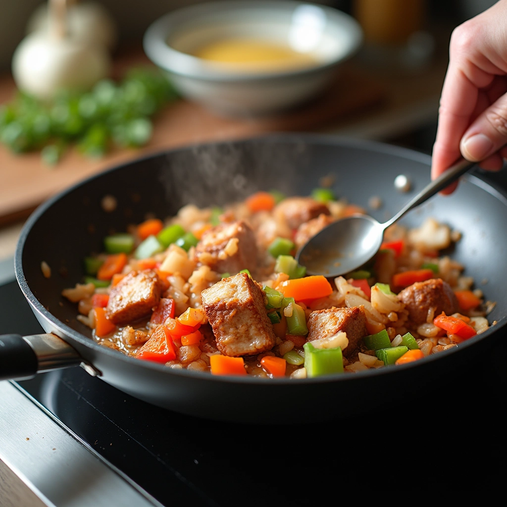 Leftover BBQ Pork Ribs Recipes That Still Taste Amazing - Step 2: Sauté Vegetables