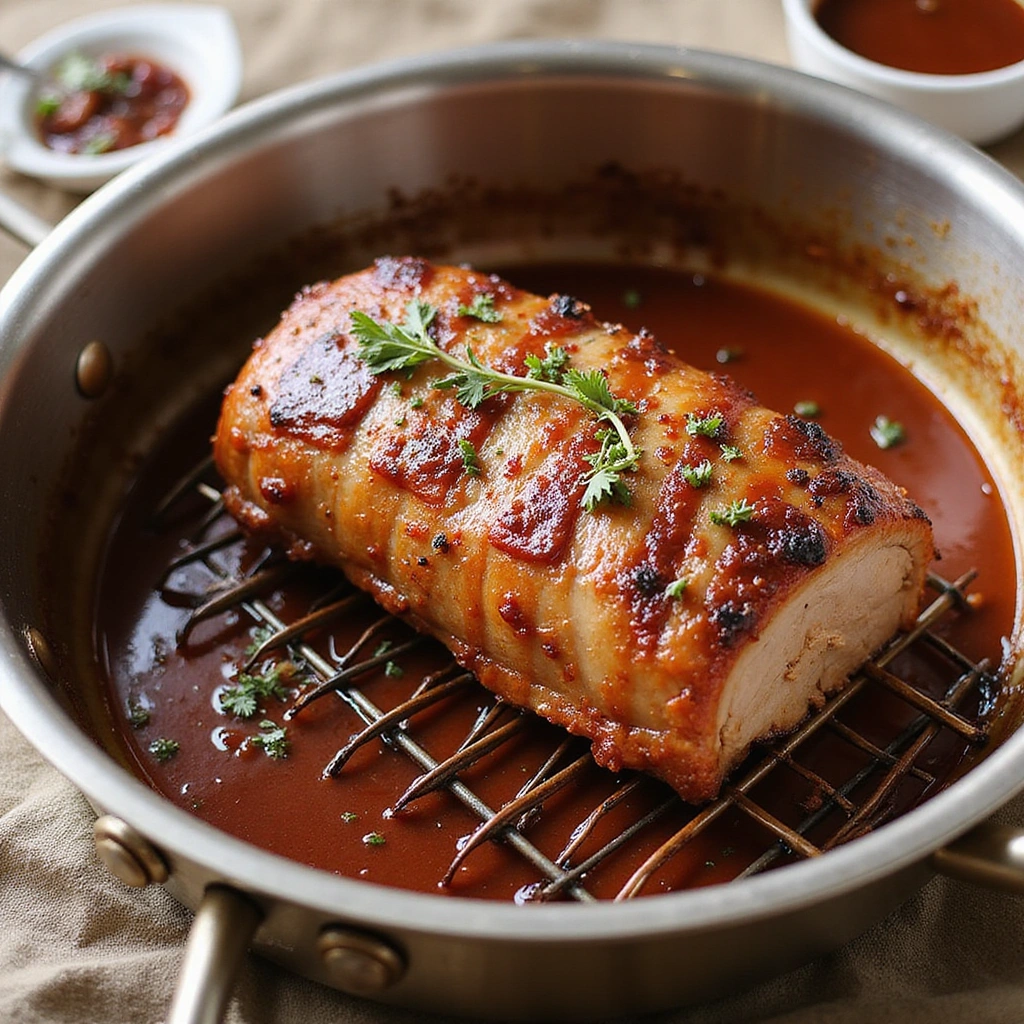 Oven-Baked BBQ Pork Tenderloin Recipe That’s Foolproof - Step 5: Place Pork in Roasting Pan