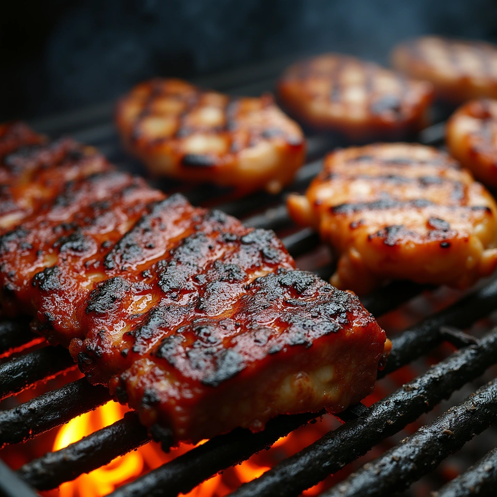 Pampered Chef Korean BBQ Rub Recipes Full of Bold Flavor - Step 4: Grill the Meat