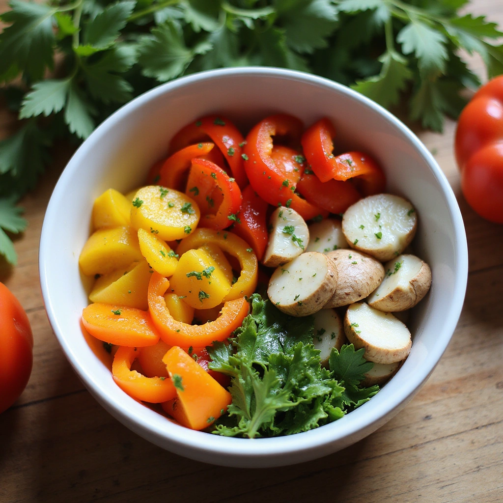 Recipes with Korean BBQ Sauce Full of Bold Taste - Step 4: Prepare the Vegetables