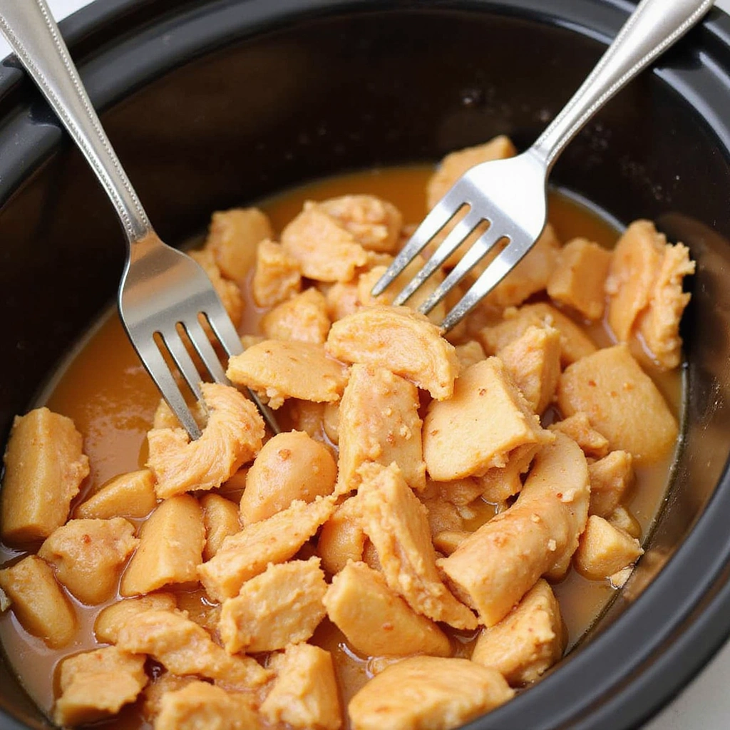 Slow Cooker BBQ Chicken Recipe That’s Always Juicy - Step 7: Shred the Chicken