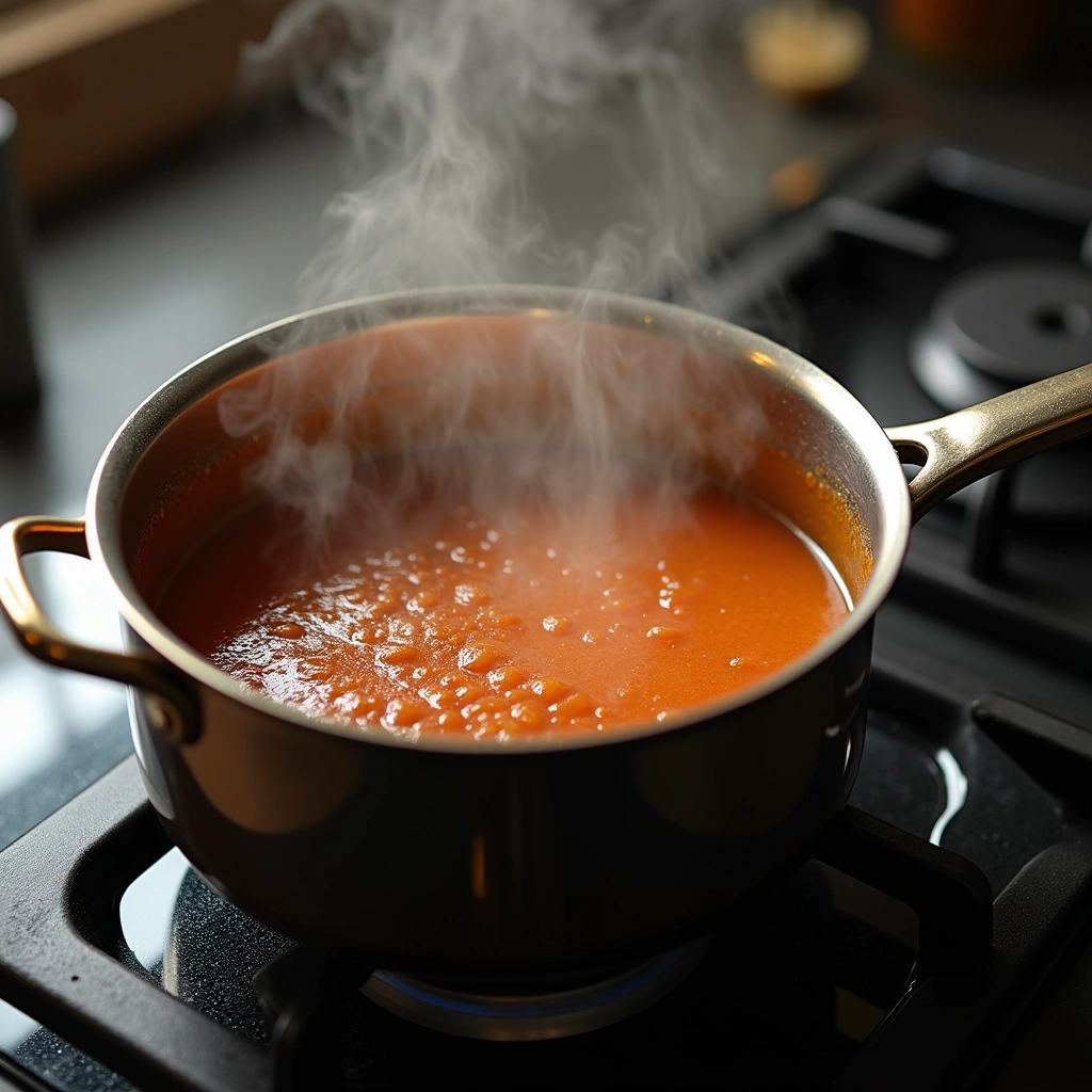 Tangy Mustard-Based BBQ Sauce Recipe from the South - Step 5: Simmer the Sauce