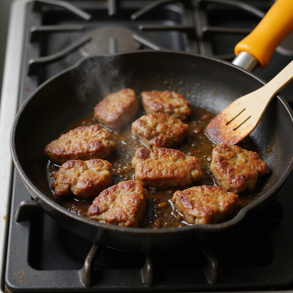 Tender BBQ Beef Tips Crock Pot Recipe with Rich Gravy - Step 2: Brown the Beef