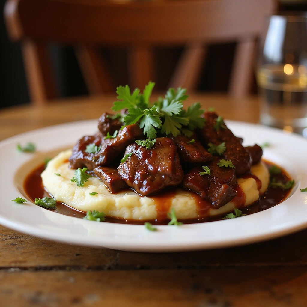 Tender BBQ Beef Tips Crock Pot Recipe with Rich Gravy - Step 8: Serve and Enjoy