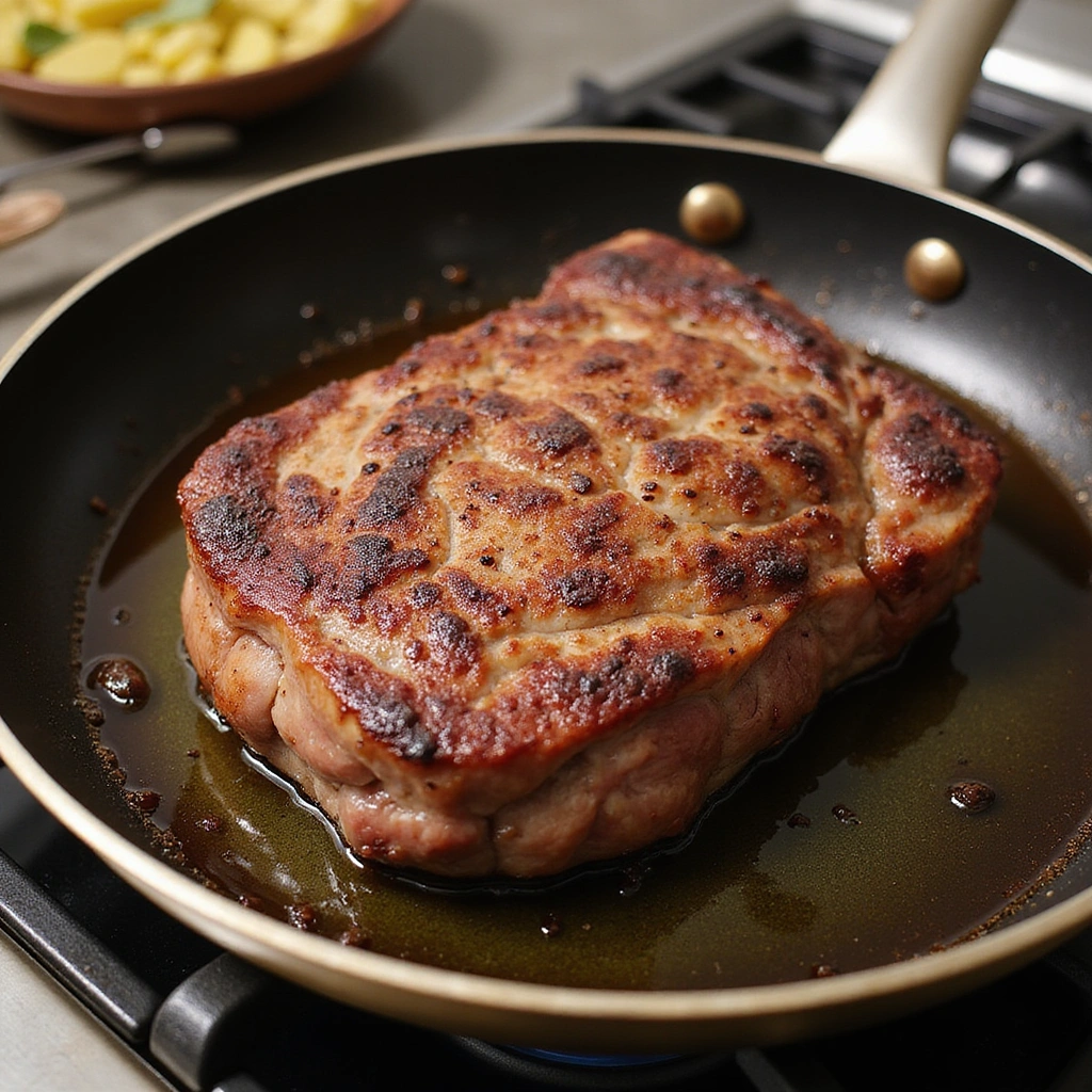 Tender Rump Roast Crock Pot BBQ Shredded Beef Recipe - Step 3: Brown the Beef (optional)