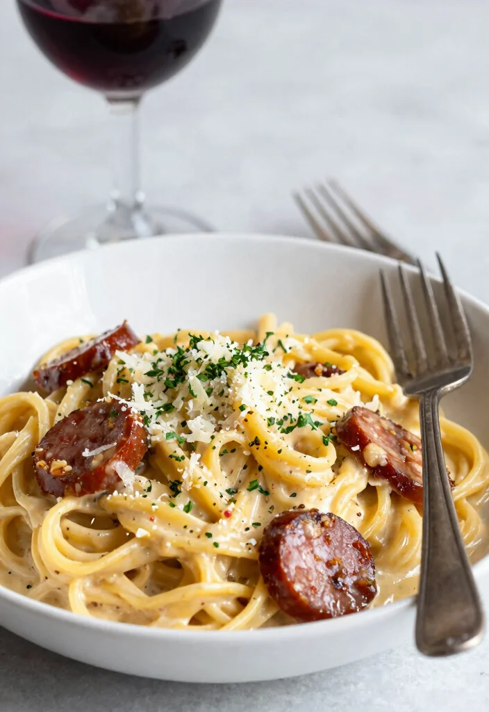 10 Chorizo Dinner Recipes with Bold Savory Flavor - 4. Spicy Chorizo Pasta 1