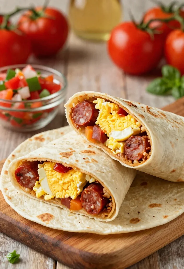 10 Chorizo Dinner Recipes with Bold Savory Flavor - 7. Chorizo and Egg Breakfast Burritos 1