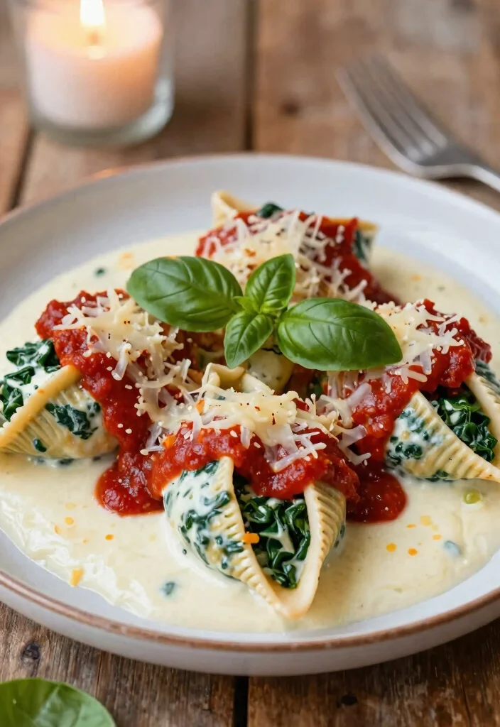 10 Date Night Dinner Recipes for a Special Evening In - 1. Creamy Spinach and Ricotta Stuffed Shells 1