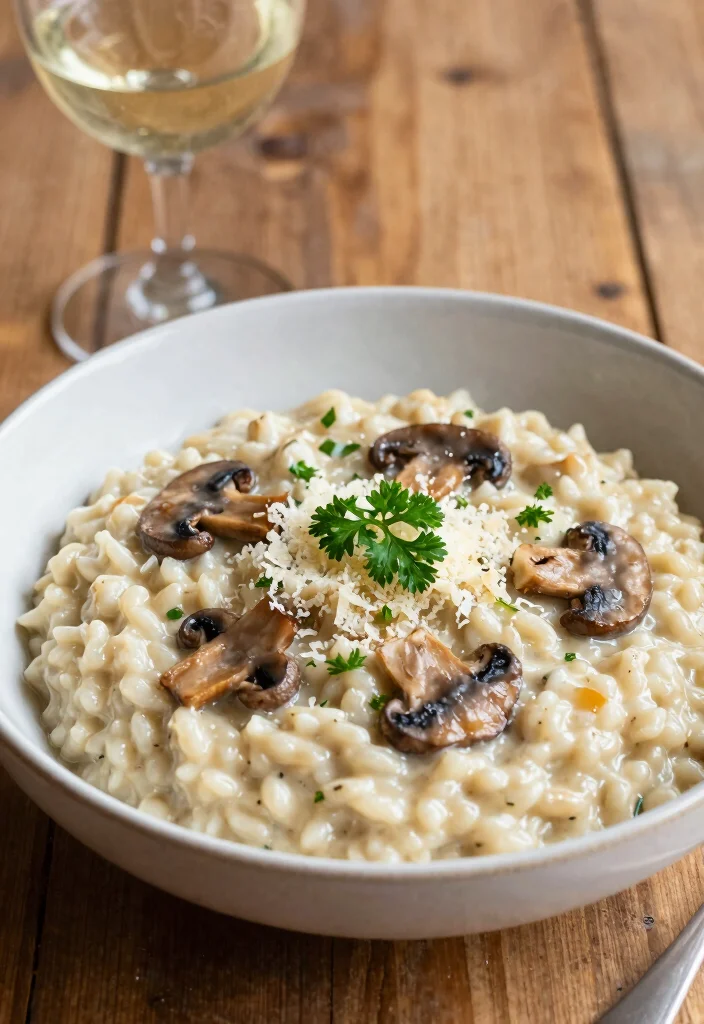 10 Date Night Dinner Recipes for a Special Evening In - 5. Mushroom Risotto 1