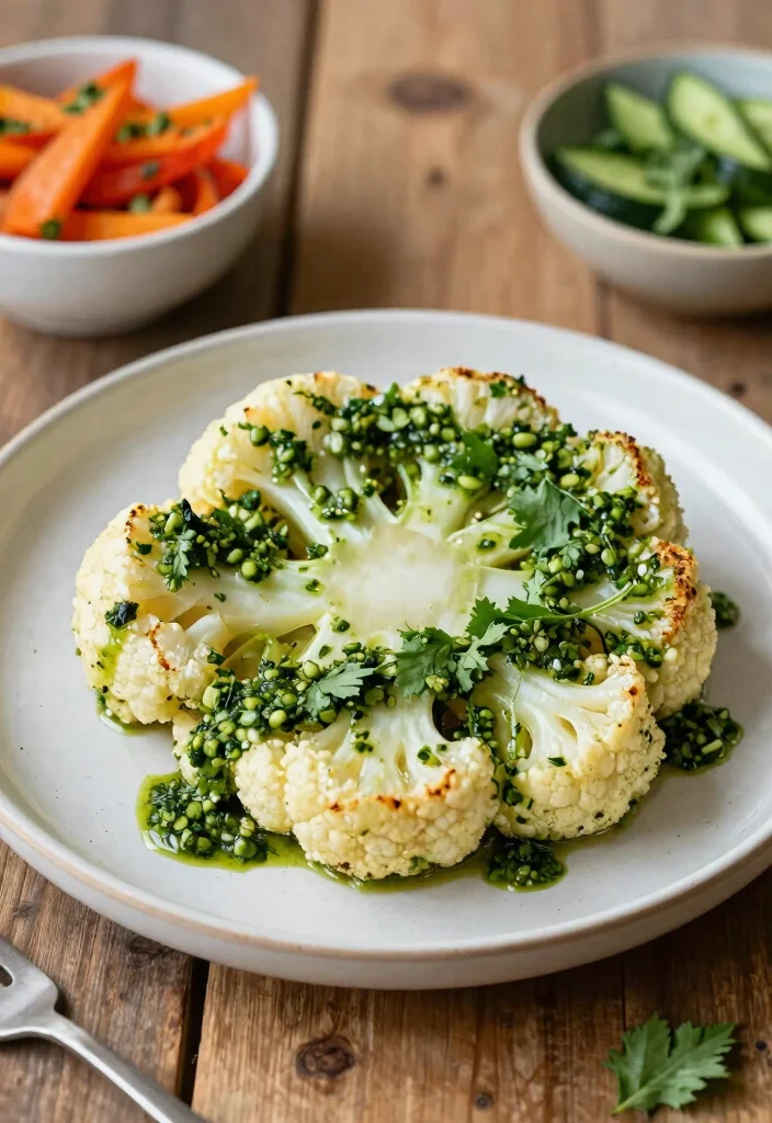 10 Date Night Dinner Recipes for a Special Evening In - 6. Cauliflower Steaks with Chimichurri Sauce 1