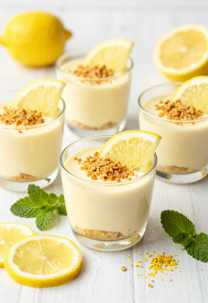 10 Dessert Cup Recipes for Easy No Bake Entertaining 23 10 Dessert Cup Recipes for Easy No Bake Entertaining - 3. No Bake Lemon Cheesecake Cups 1