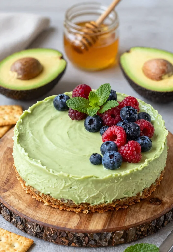 10 Healthy Cheesecake Recipes for Lighter Sweet Cravings - 1. No-Bake Avocado Cheesecake 1