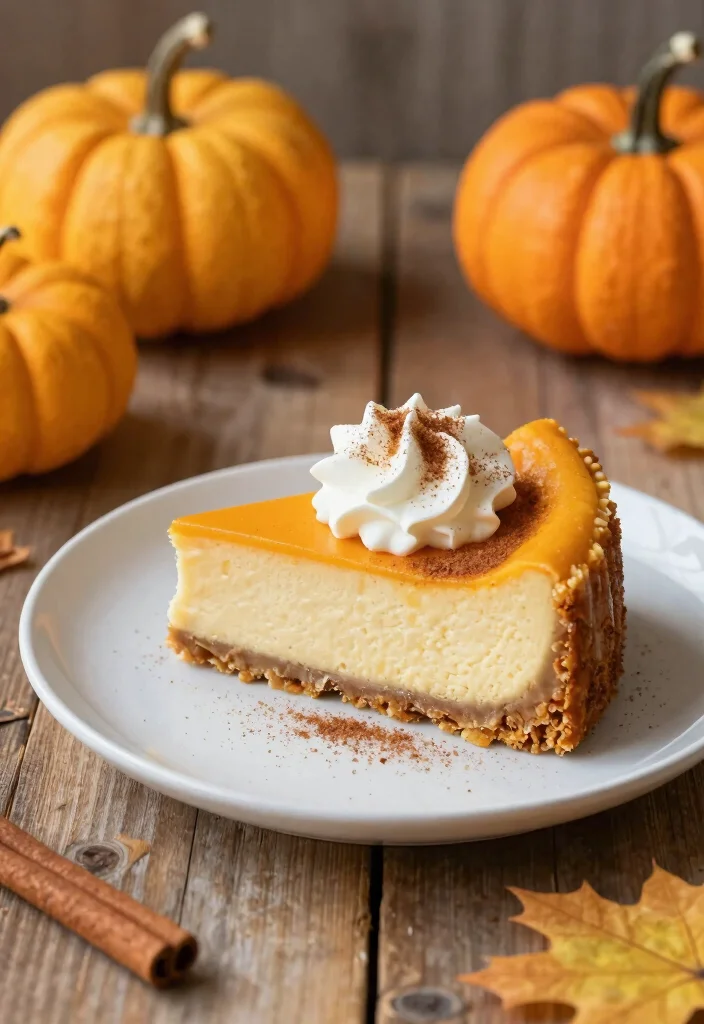 10 Healthy Cheesecake Recipes for Lighter Sweet Cravings - 5. Pumpkin Spice Cheesecake 1