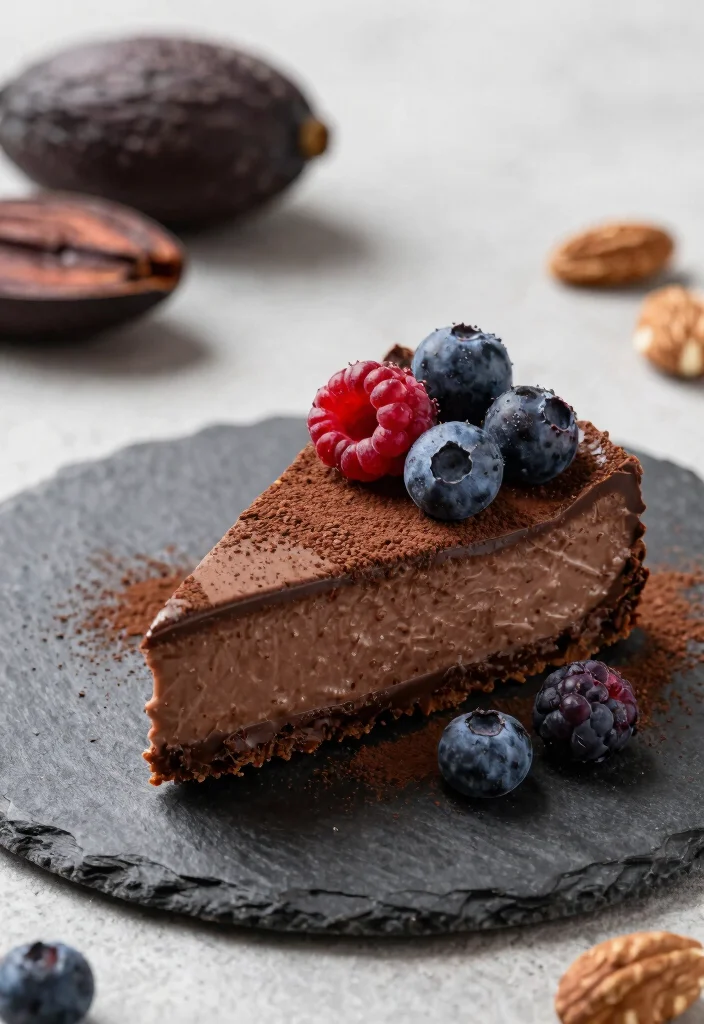 10 Healthy Cheesecake Recipes for Lighter Sweet Cravings - 9. Raw Vegan Chocolate Cheesecake 1