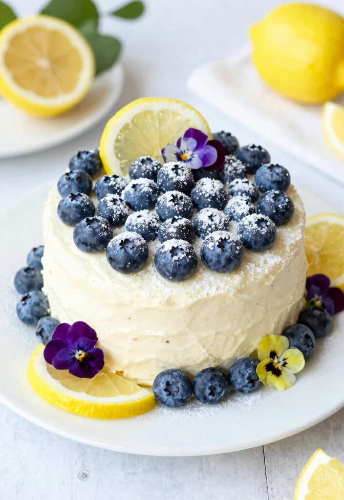 10 Keto Cake Recipes for Low Carb Baking Success - 8. Blueberry Lemon Keto Cake 1
