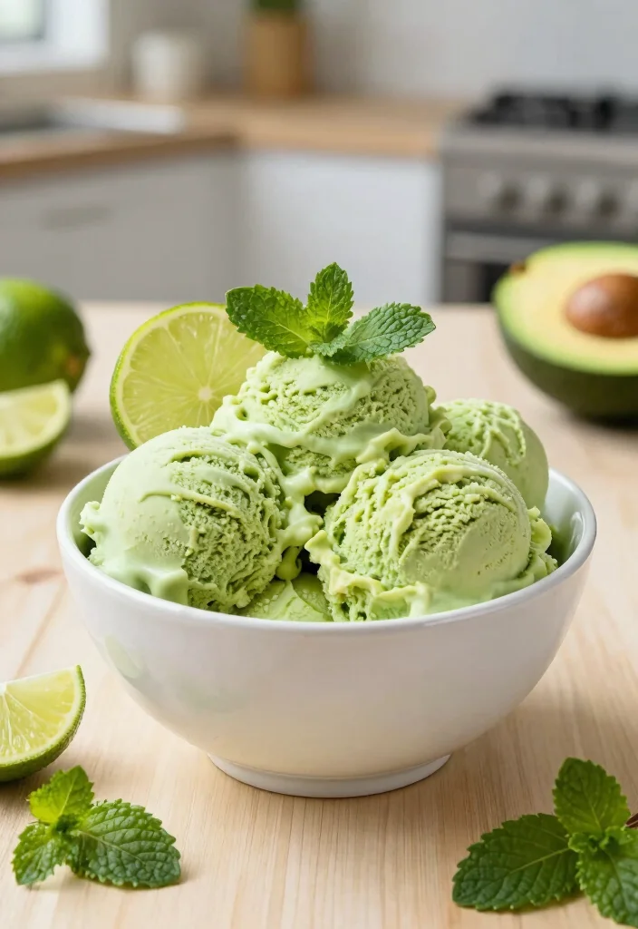 10 Keto Ice Cream Recipes for Creamy Guilt Free Treats - 1. Creamy Avocado Lime Ice Cream 1